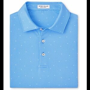 NWT - Peter Millar - Boys North Star Performance Jersey Polo - Blue